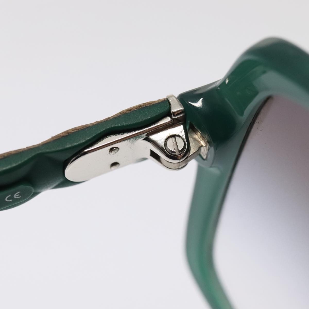 CHANEL Sunglasses plastic Green CC yk15278