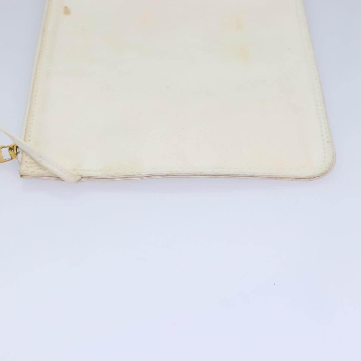 CHANEL Triple Coco Tote Bag Vinyl White Gold CC yk15356