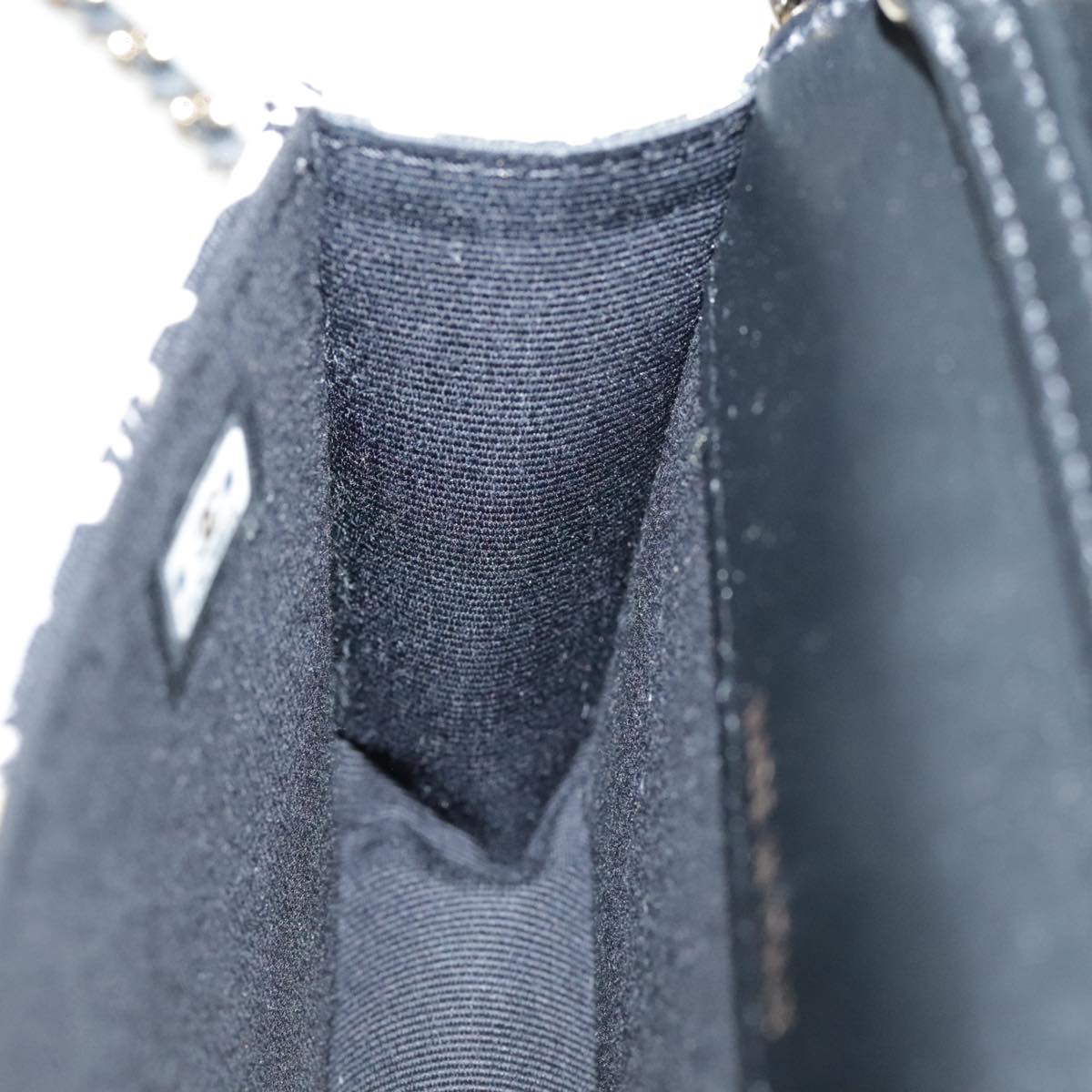 CHANEL Matelasse Chain Pouch Canvas Beige Gold CC yk15527A