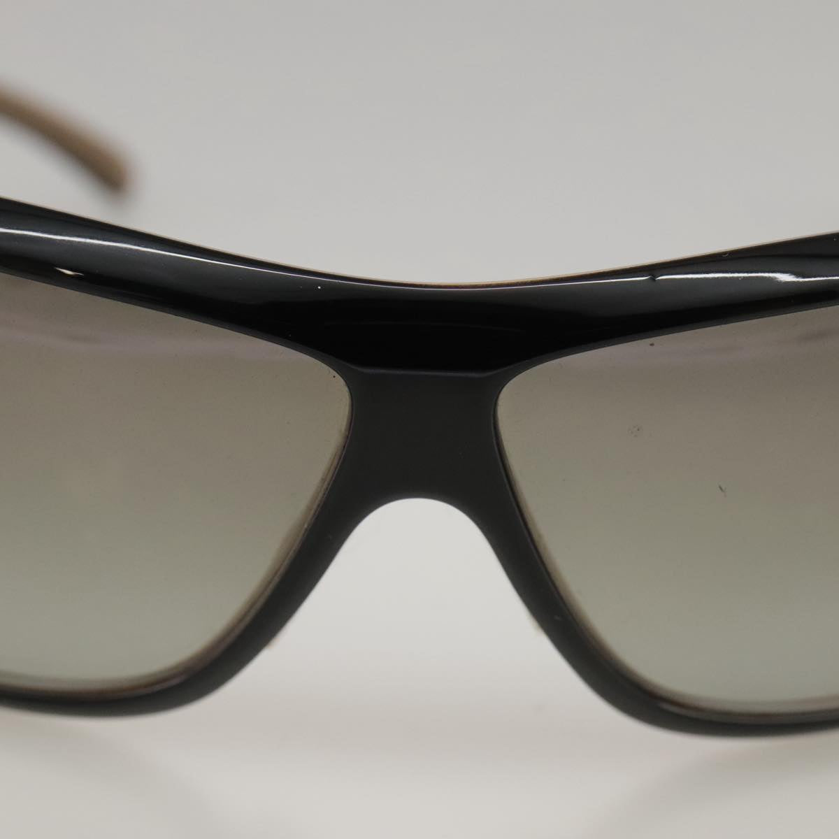 CHANEL Sunglasses plastic Black CC yk15949