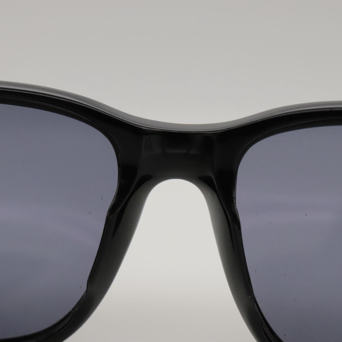 CHANEL Sunglasses plastic Black CC yk15965
