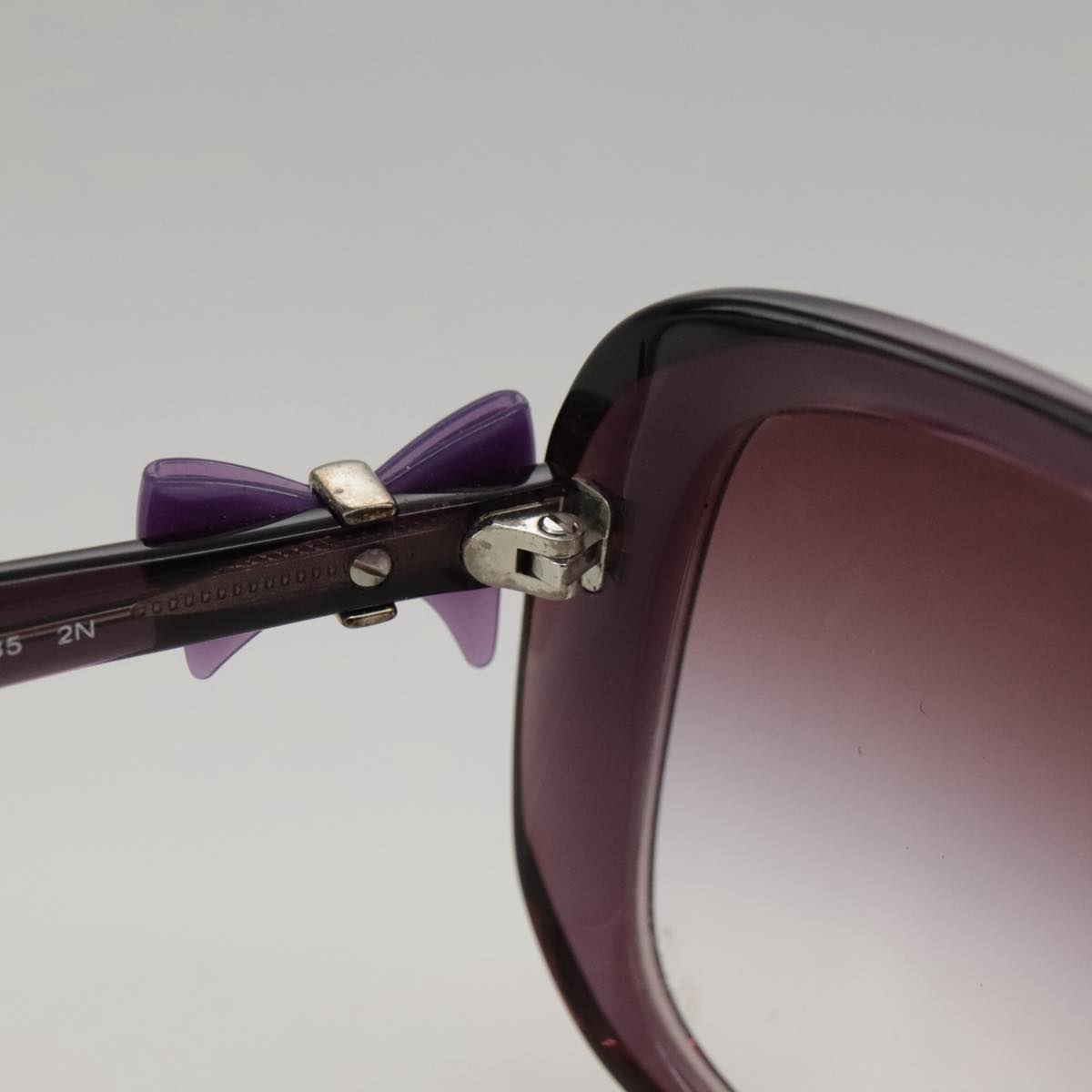 CHANEL Sunglasses plastic Purple CC yk16024