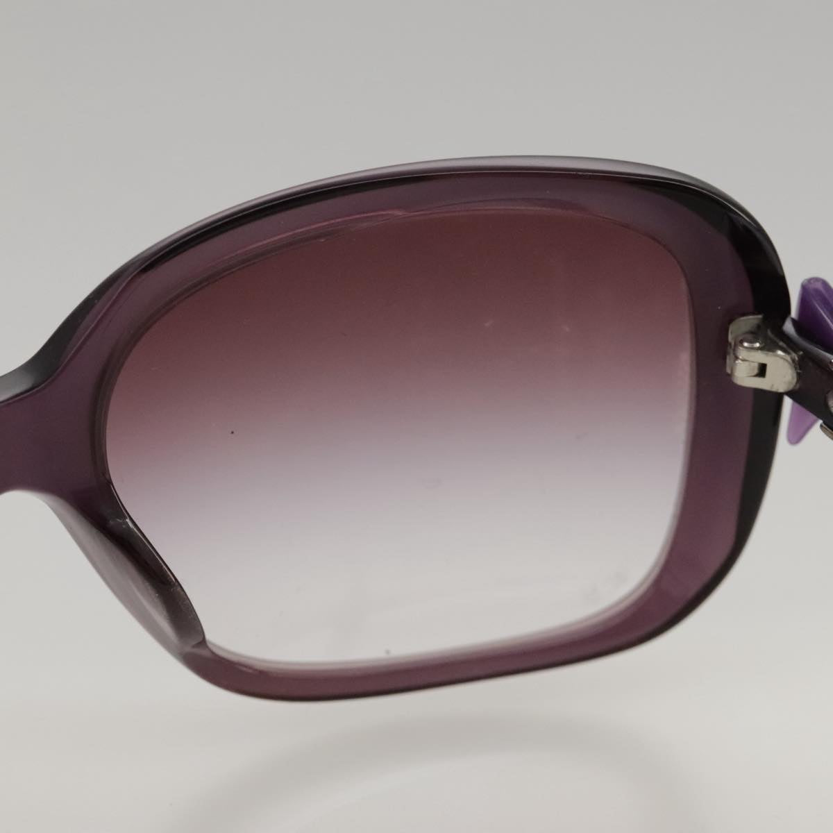CHANEL Sunglasses plastic Purple CC yk16024