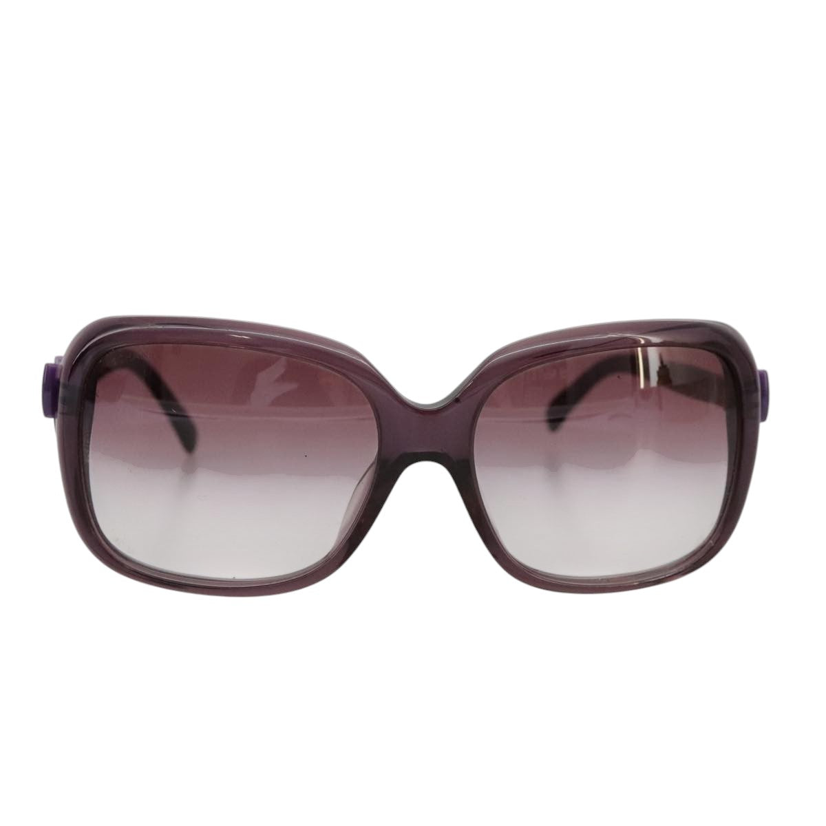 CHANEL Sunglasses plastic Purple CC yk16024
