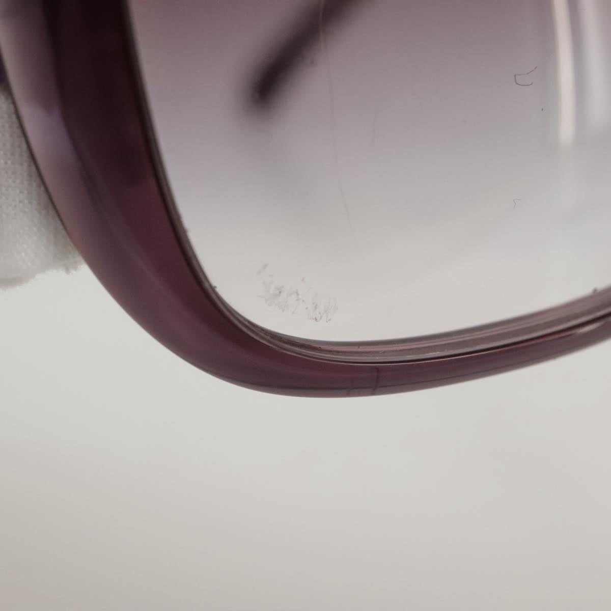 CHANEL Sunglasses plastic Purple CC yk16024