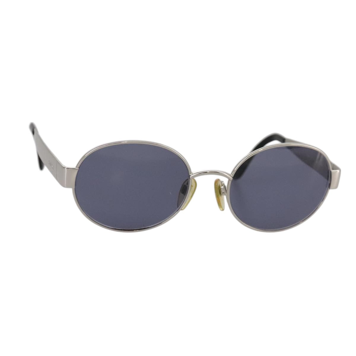 CHANEL Sunglasses metal Silver CC yk16346