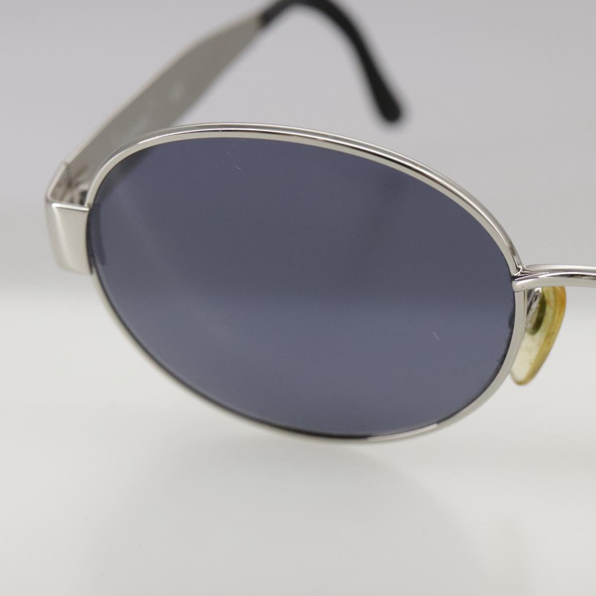 CHANEL Sunglasses metal Silver CC yk16346