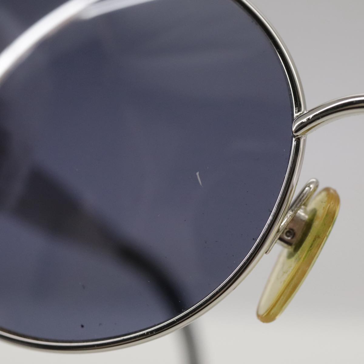 CHANEL Sunglasses metal Silver CC yk16346
