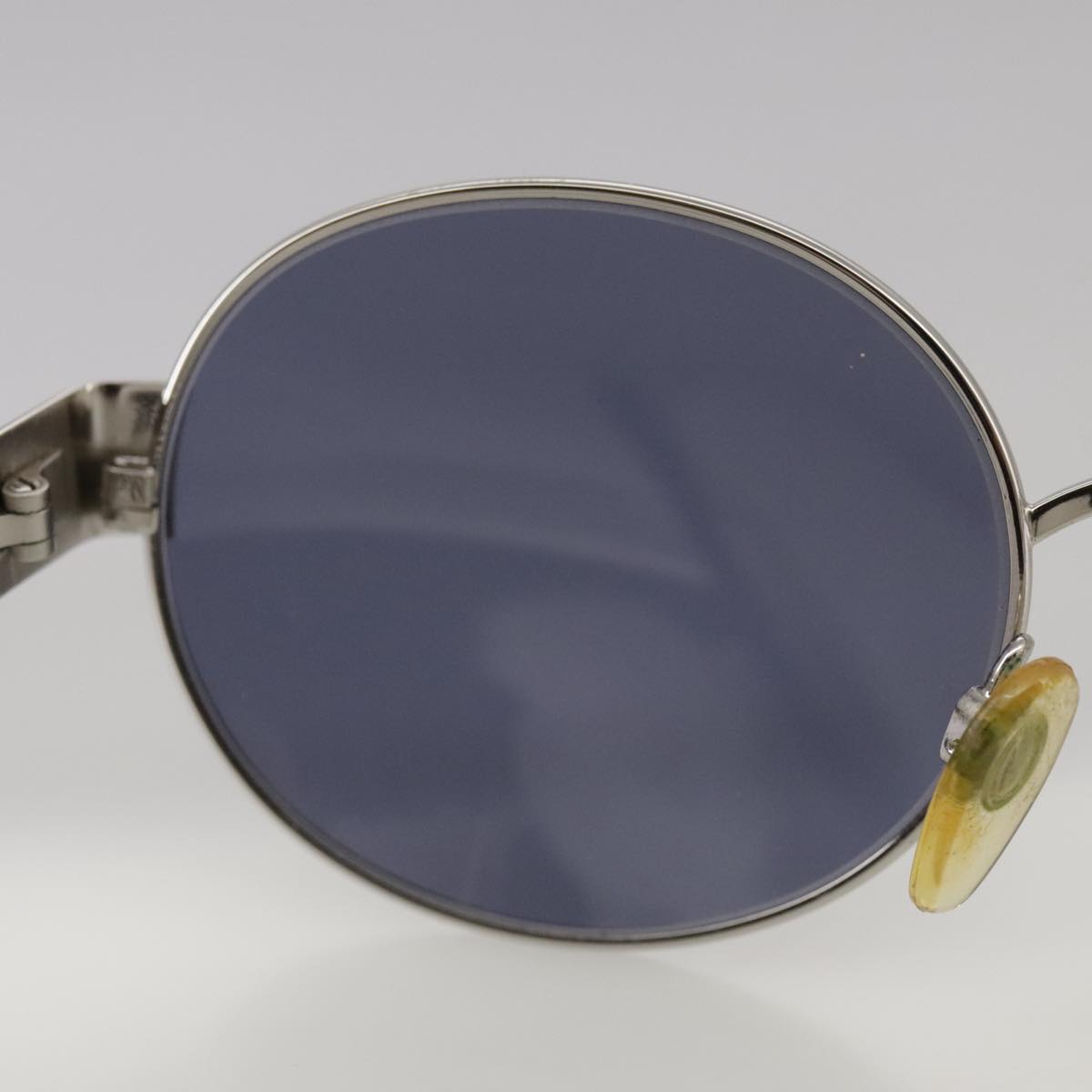 CHANEL Sunglasses metal Silver CC yk16346