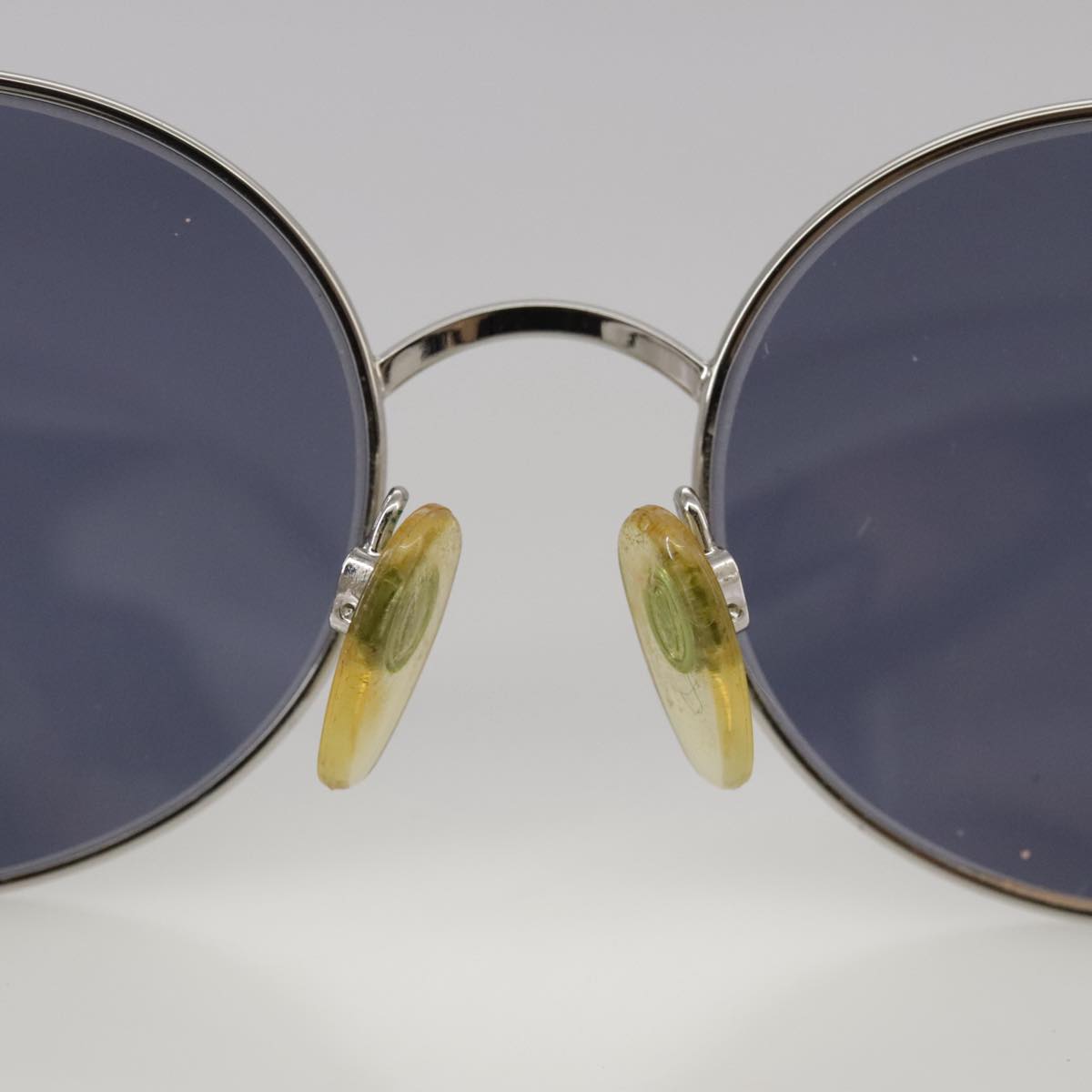CHANEL Sunglasses metal Silver CC yk16346