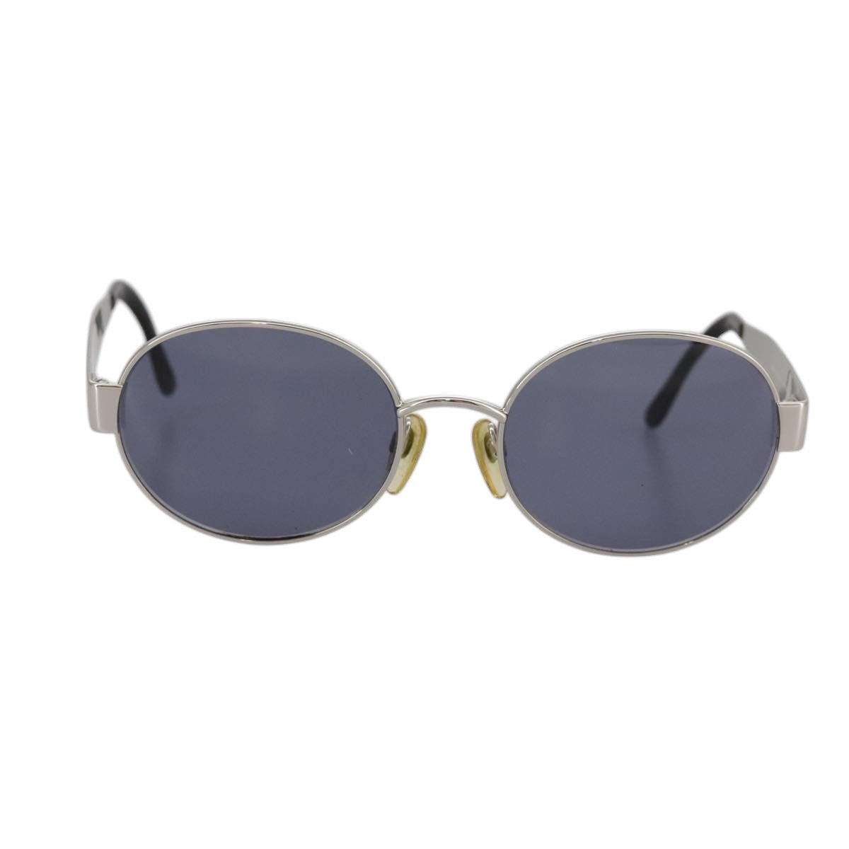 CHANEL Sunglasses metal Silver CC yk16346