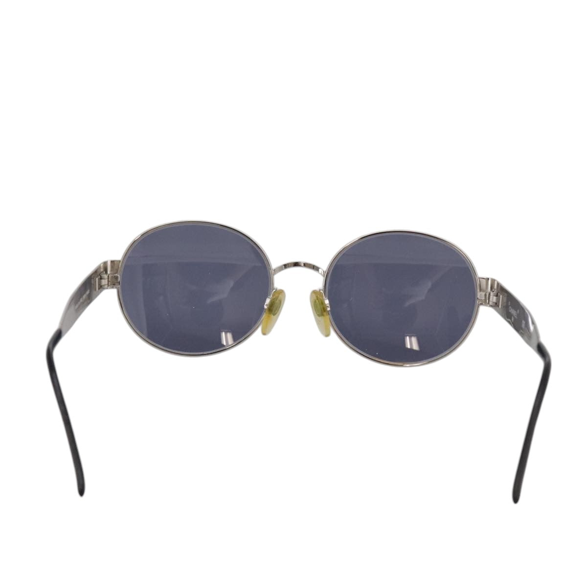 CHANEL Sunglasses metal Silver CC yk16346