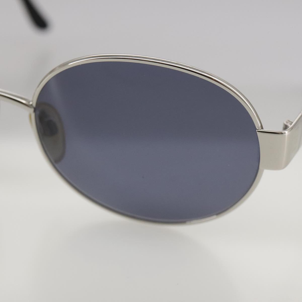 CHANEL Sunglasses metal Silver CC yk16346
