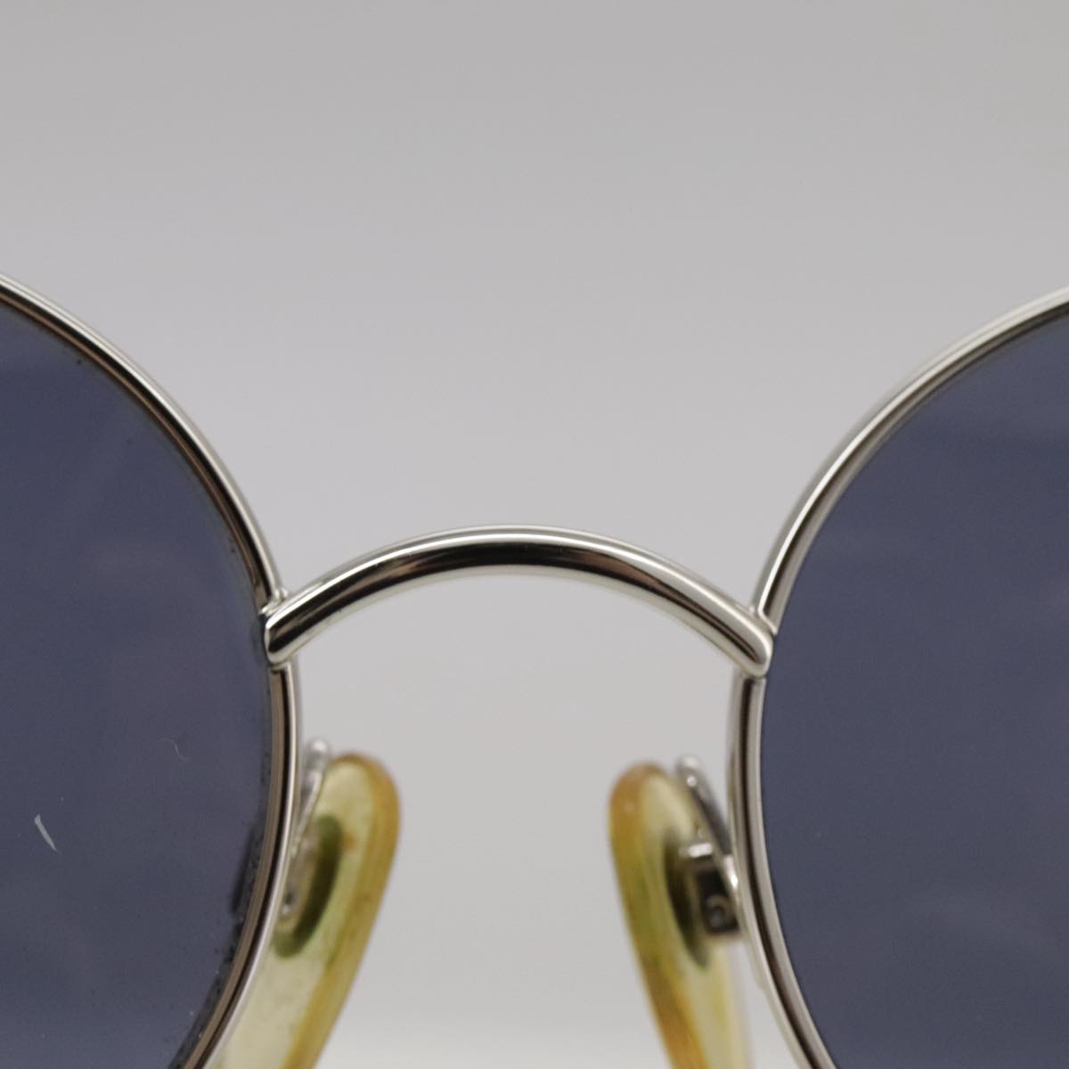 CHANEL Sunglasses metal Silver CC yk16346