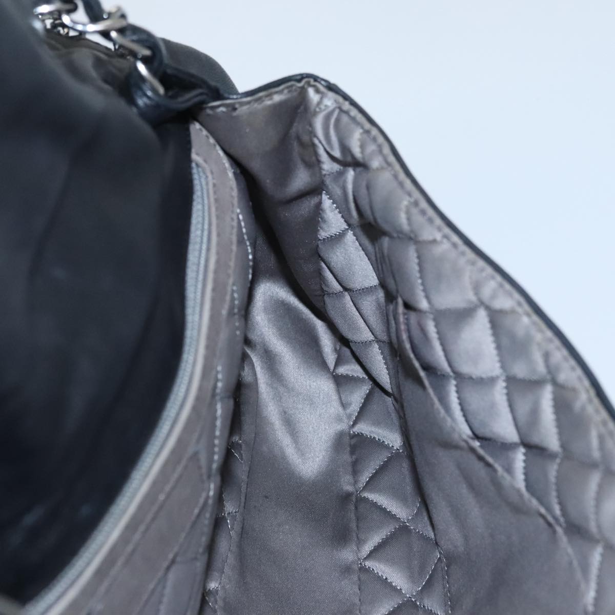 CHANEL COCO Mark Single Flap Shoulder Bag Lamb Skin Black CC yk16446A