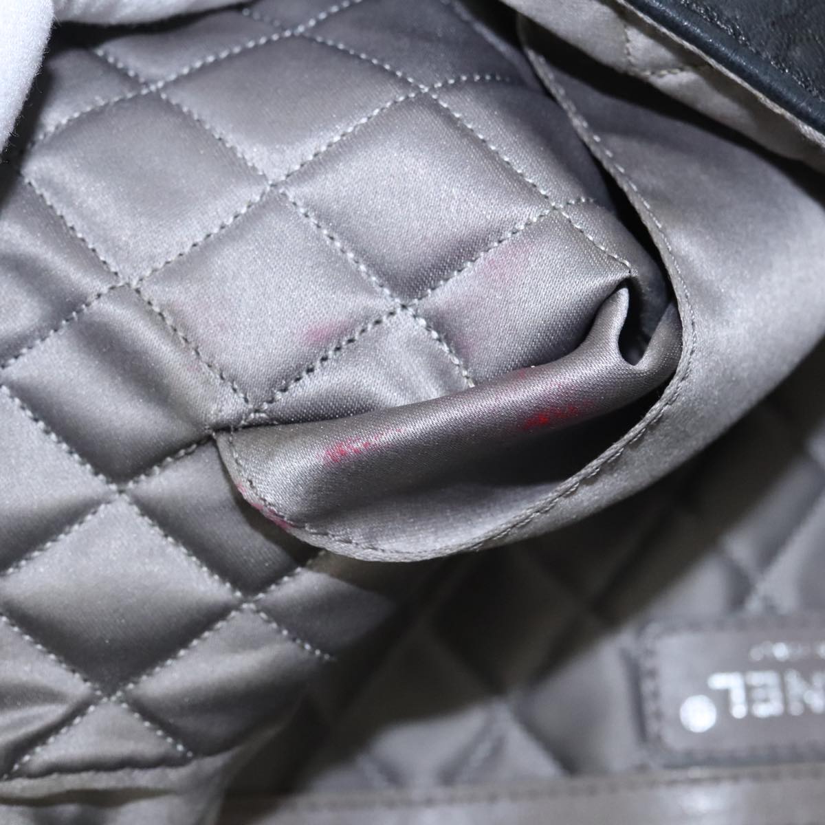 CHANEL COCO Mark Single Flap Shoulder Bag Lamb Skin Black CC yk16446A
