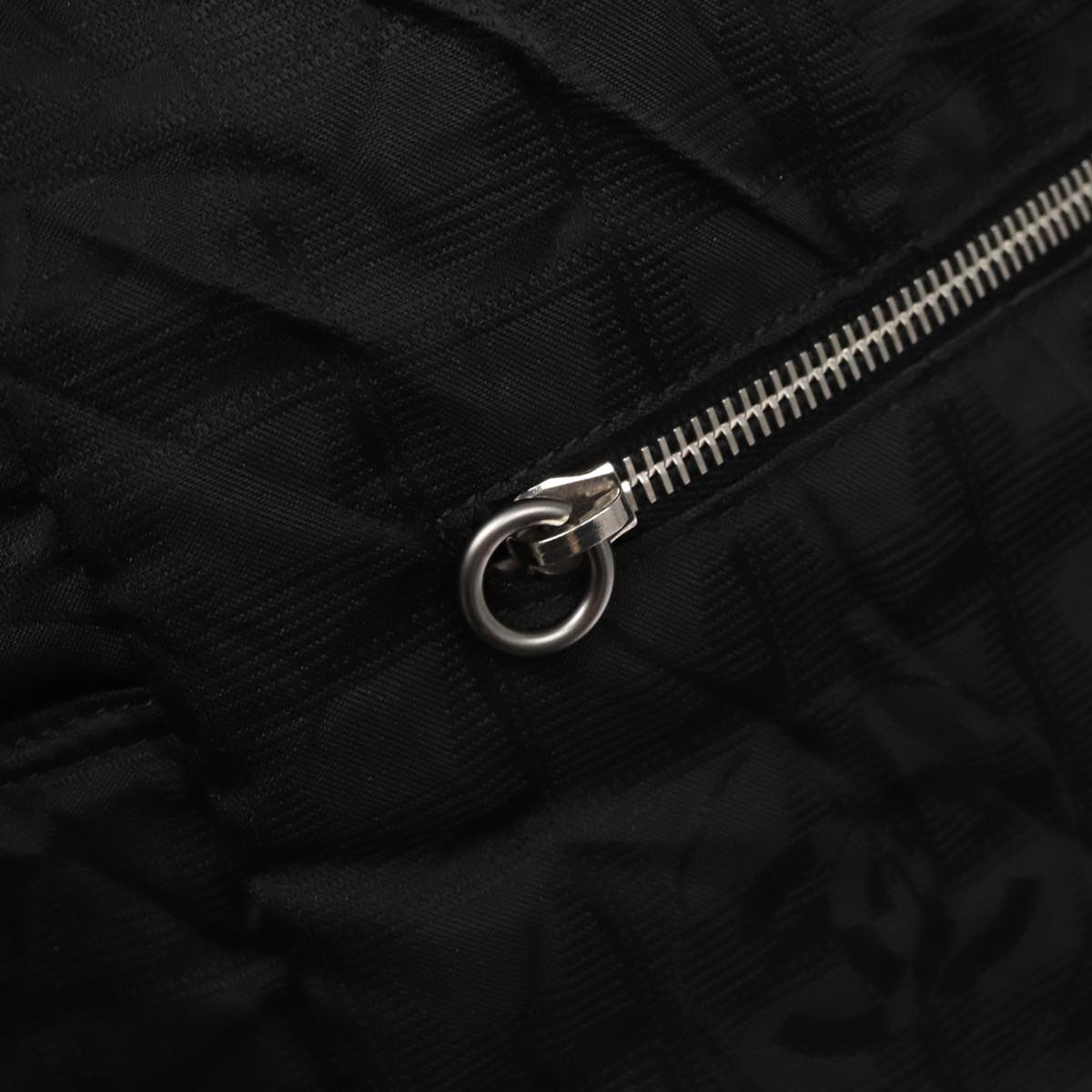 CHANEL New Travel line Shoulder Bag Nylon Black CC yk16511