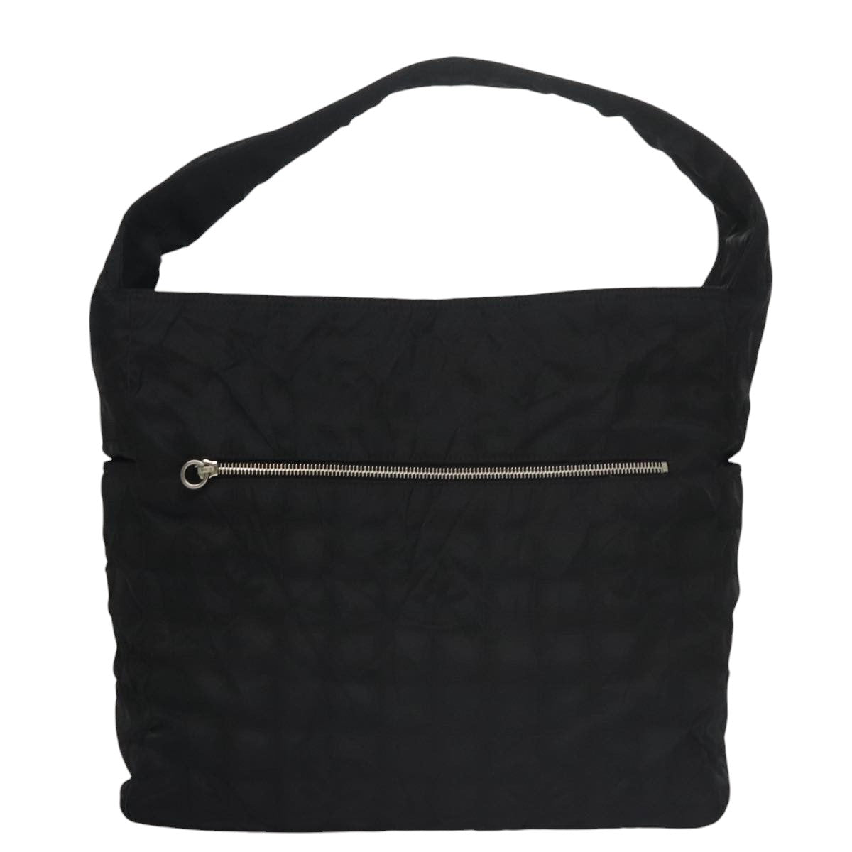 CHANEL New Travel line Shoulder Bag Nylon Black CC yk16511