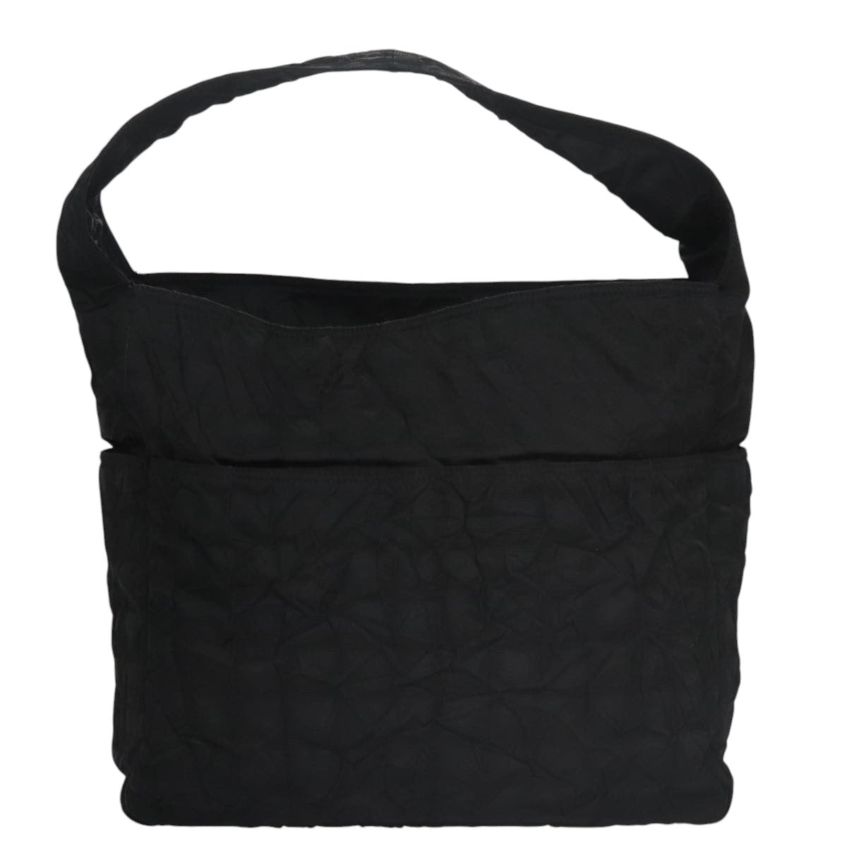 CHANEL New Travel line Shoulder Bag Nylon Black CC yk16511