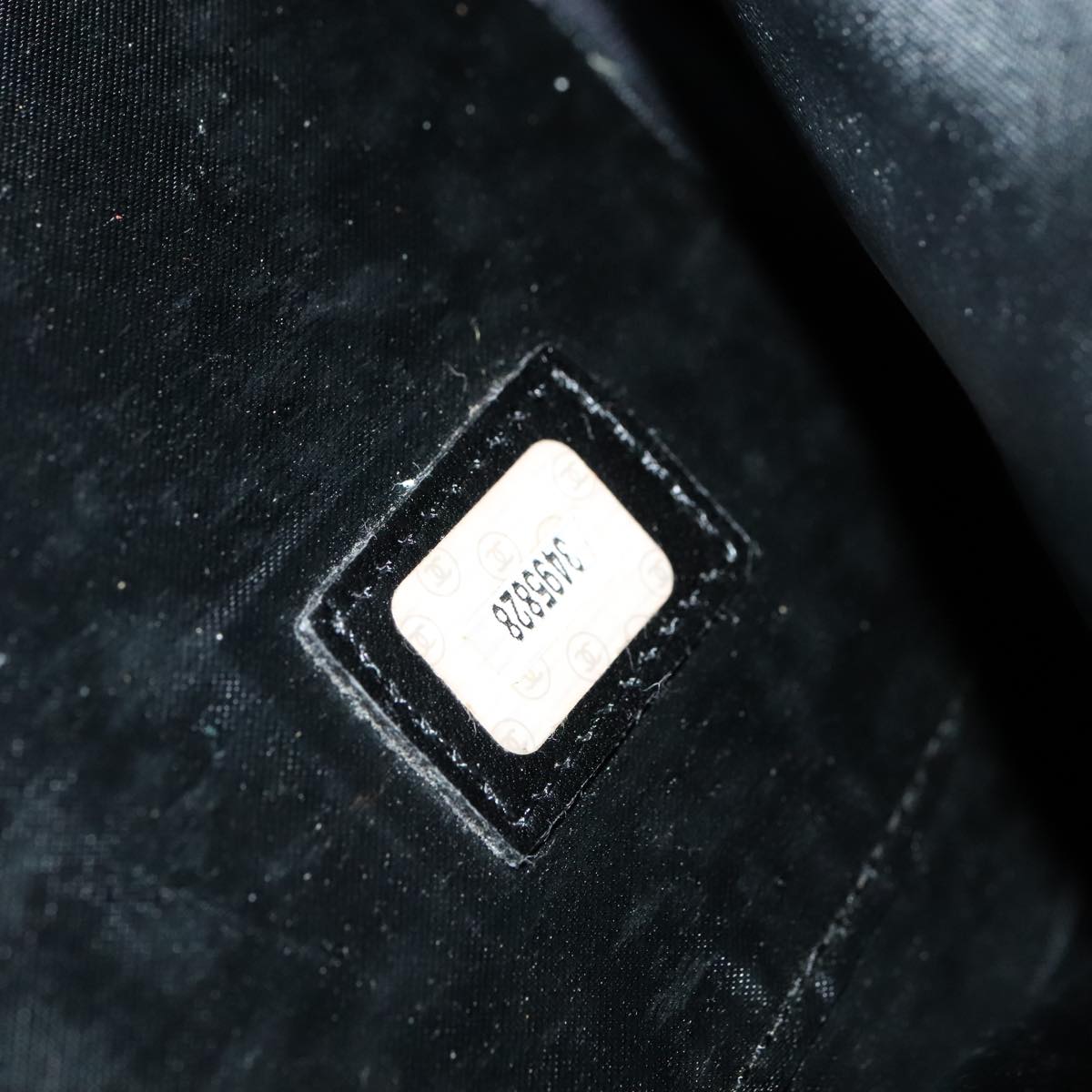 CHANEL COCO Mark Boston Bag Caviar Skin Black Gold CC yk16646