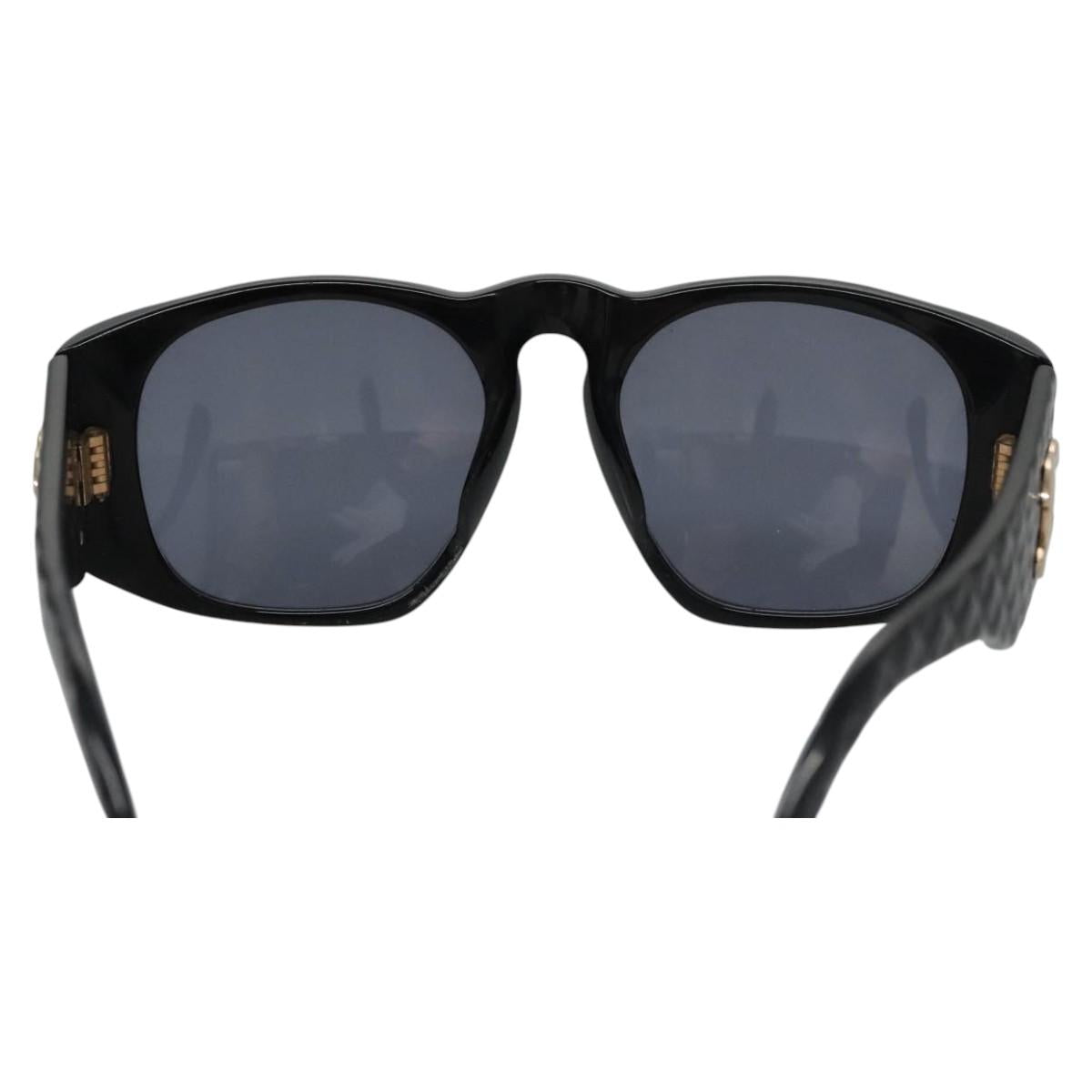 CHANEL Sunglasses plastic Black CC yk17214