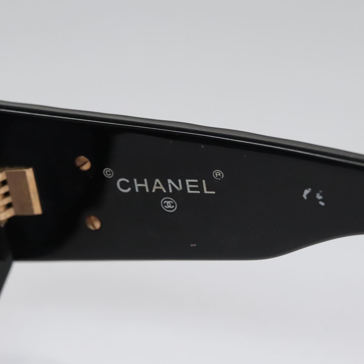 CHANEL Sunglasses plastic Black CC yk17214