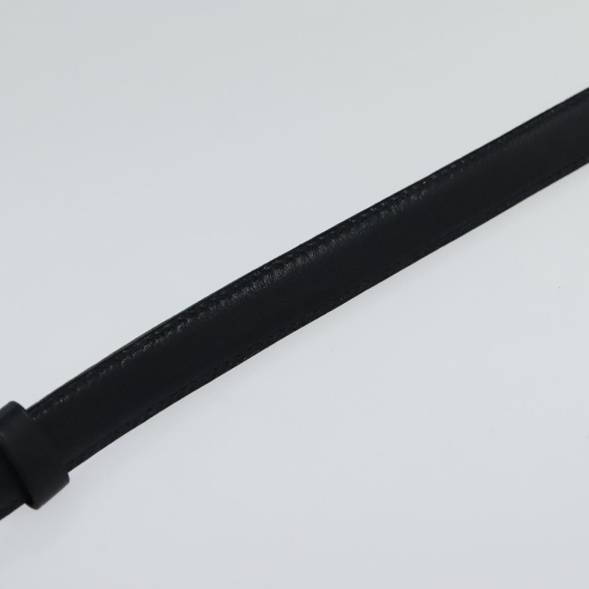 CHANEL COCO Mark Belt Leather 26.4"" Black Gold CC yk17305