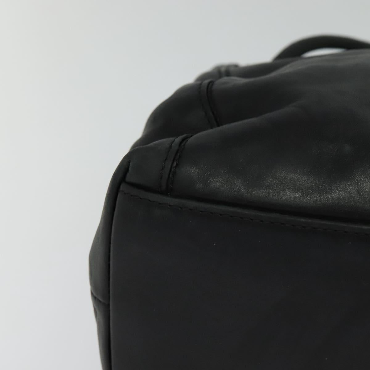 CHANEL COCO Mark Shoulder Bag Leather Black CC yk17438