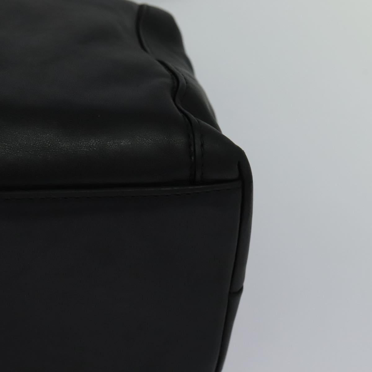 CHANEL COCO Mark Shoulder Bag Leather Black CC yk17438
