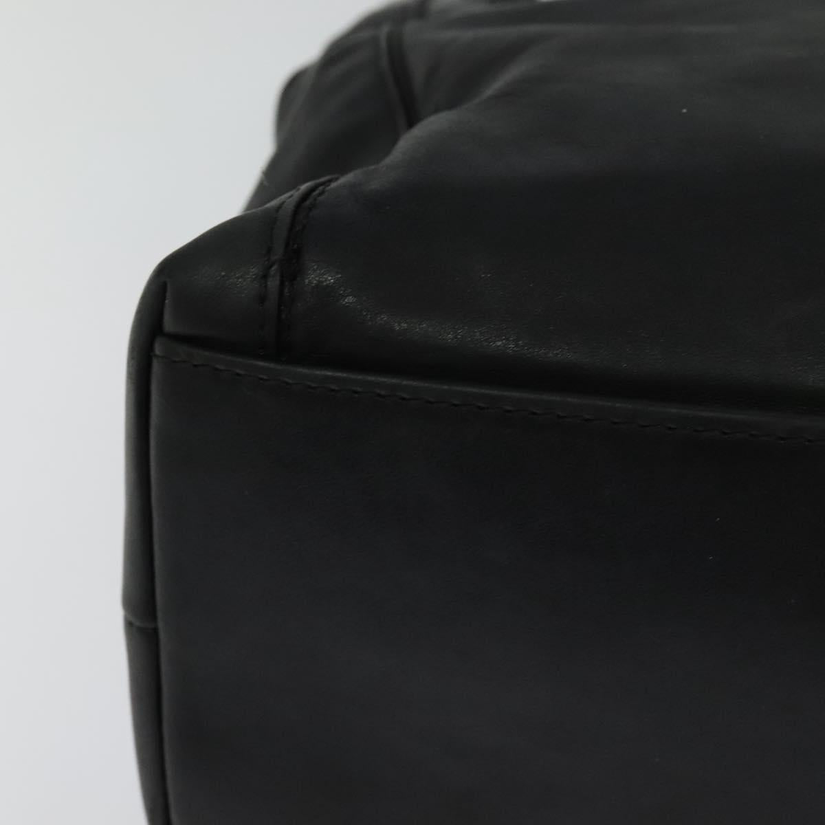 CHANEL COCO Mark Shoulder Bag Leather Black CC yk17438