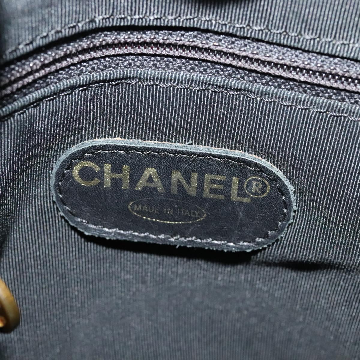 CHANEL COCO Mark Shoulder Bag Leather Black CC yk17438