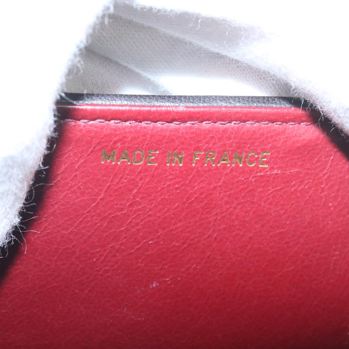 CHANEL Mademoiselle Big COCO Mark Chain ShoulderBag Lamb Skin Black yk4080A