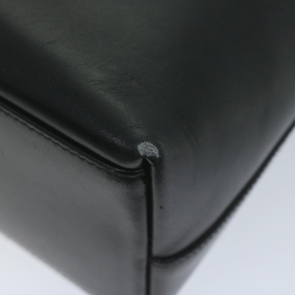 GUCCI Bamboo Shoulder Bag Leather Black 001 2058 9616