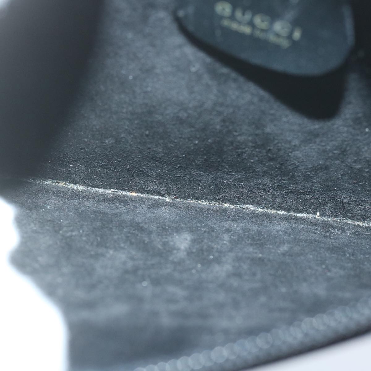 GUCCI Bamboo Shoulder Bag Leather Black 001 2058 9616