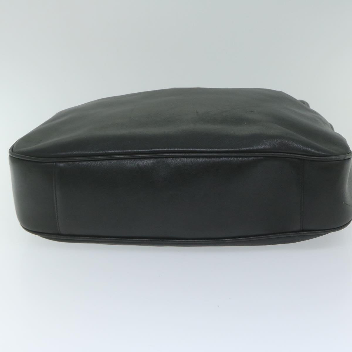 GUCCI Bamboo Shoulder Bag Leather Black 001 1577 9617