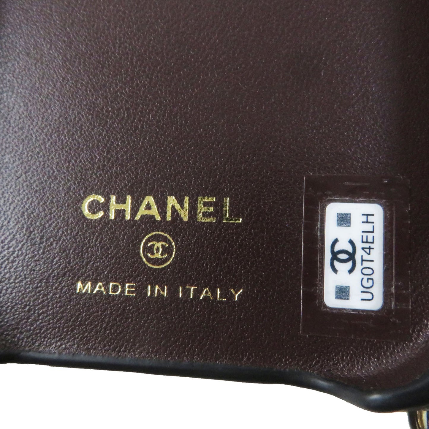 Chanel Matrasse iPhone 14 Pro Case Black