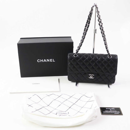 Chanel Caviar Skin Double Flap Chain Shoulder Bag