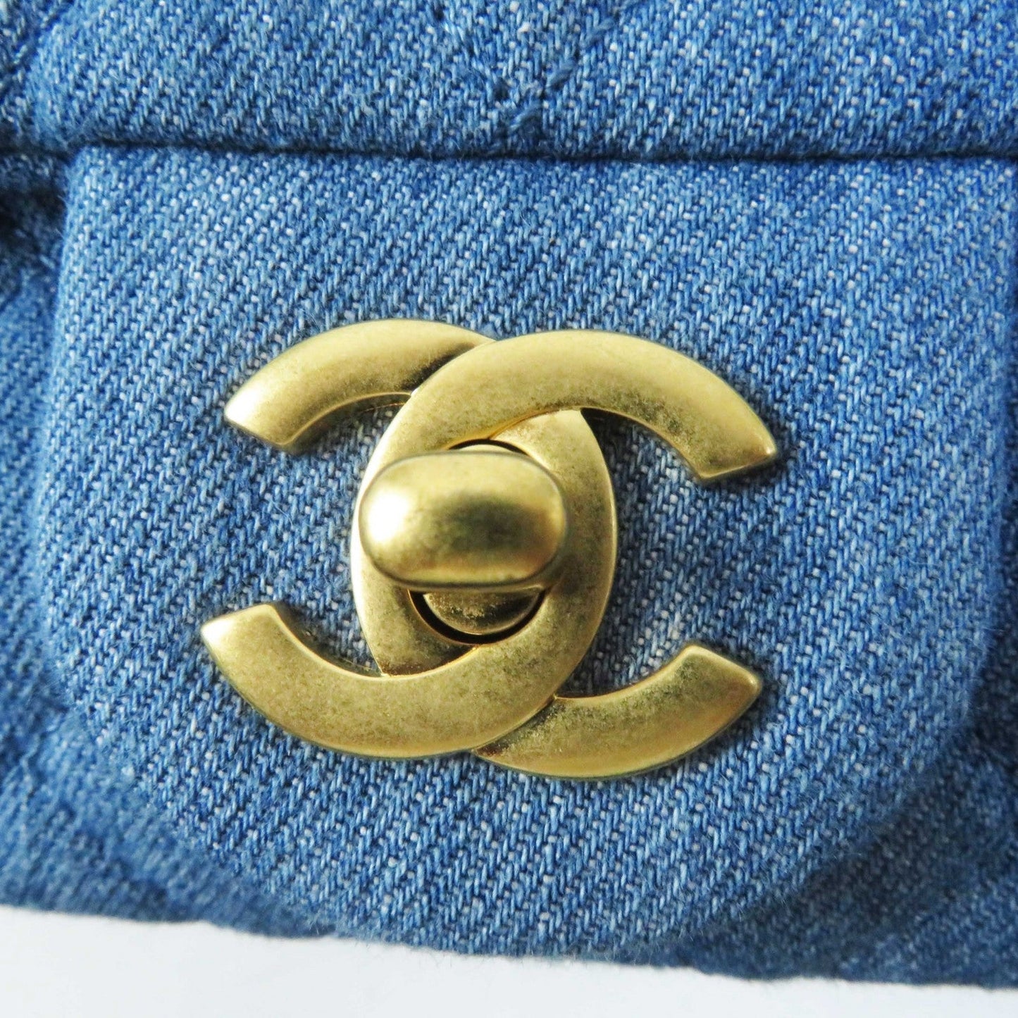 Chanel Mini Matrasse Denim Shoulder Bag