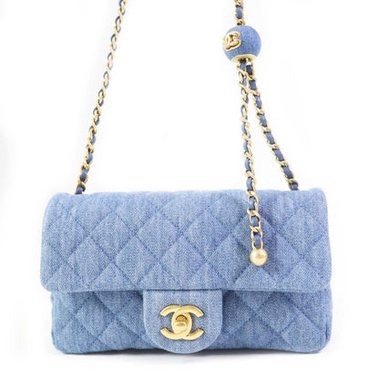 Chanel Mini Matrasse Denim Shoulder Bag