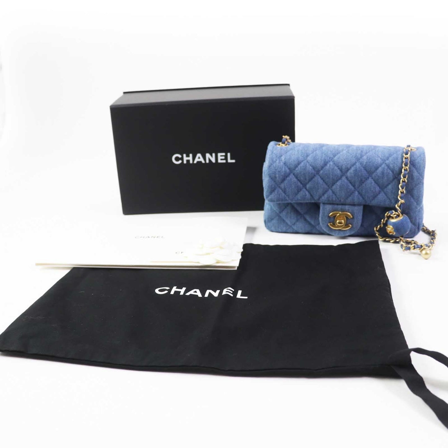 Chanel Mini Matrasse Denim Shoulder Bag