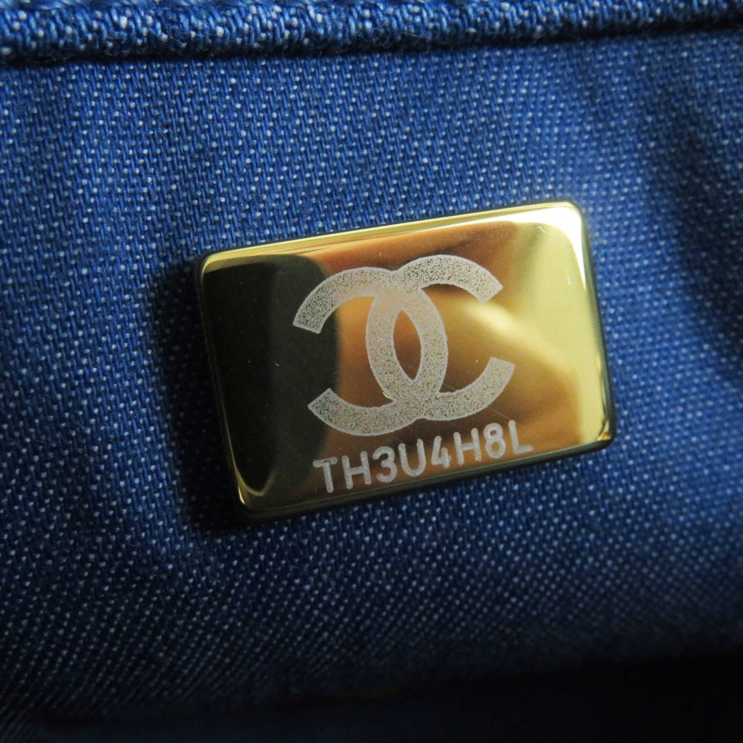 Chanel Mini Matrasse Denim Shoulder Bag