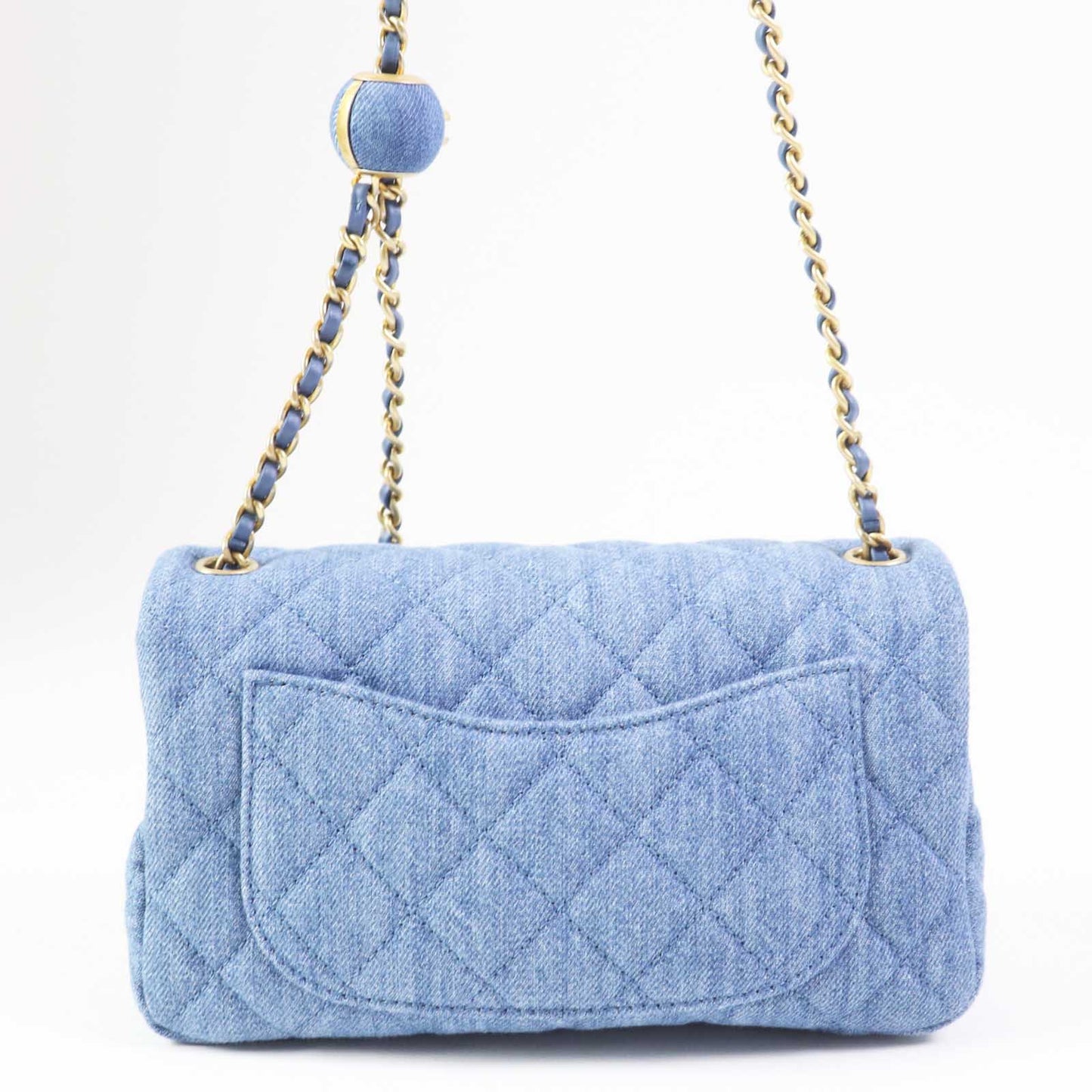 Chanel Mini Matrasse Denim Shoulder Bag