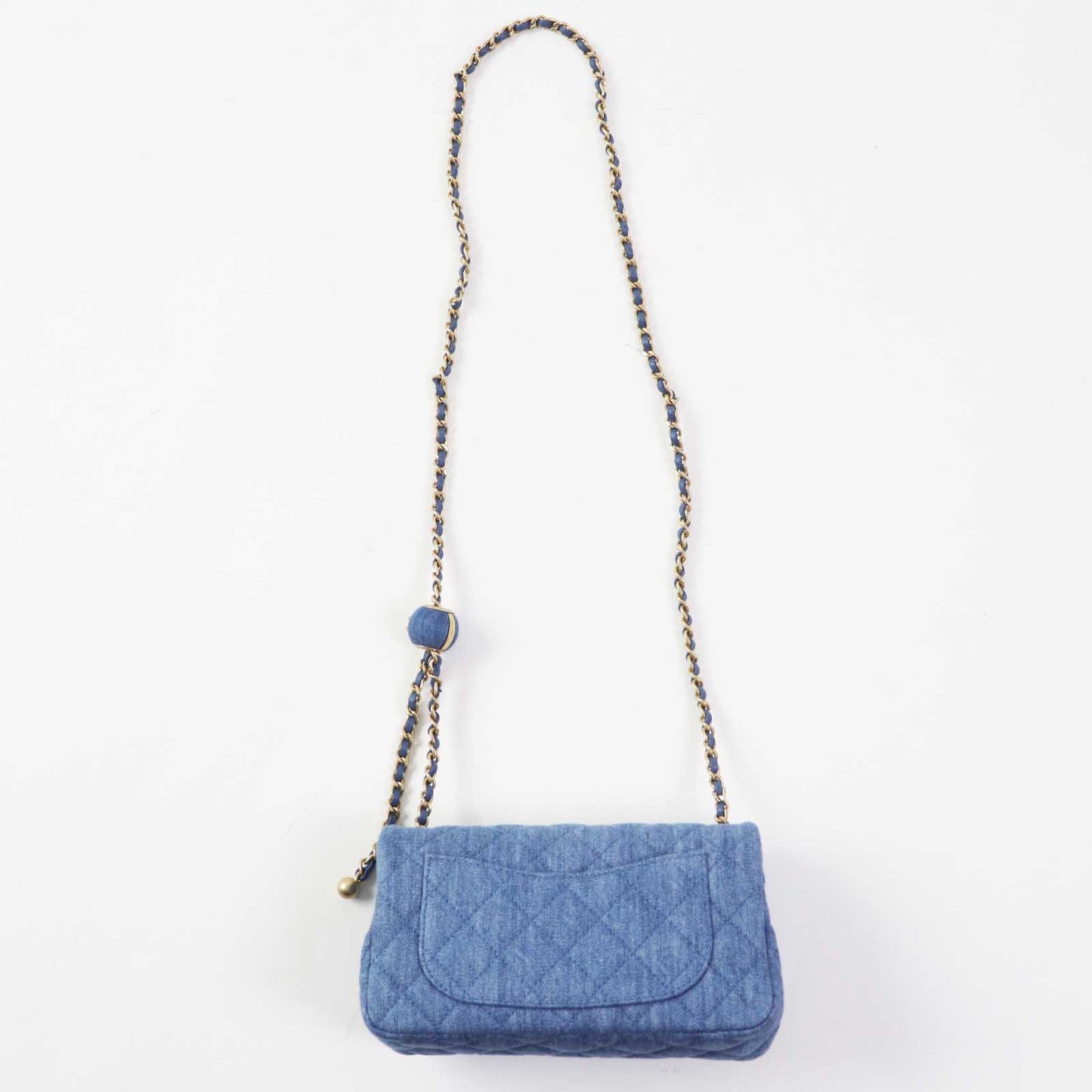 Chanel Mini Matrasse Denim Shoulder Bag