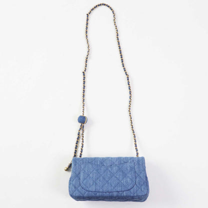 Chanel Mini Matrasse Denim Shoulder Bag