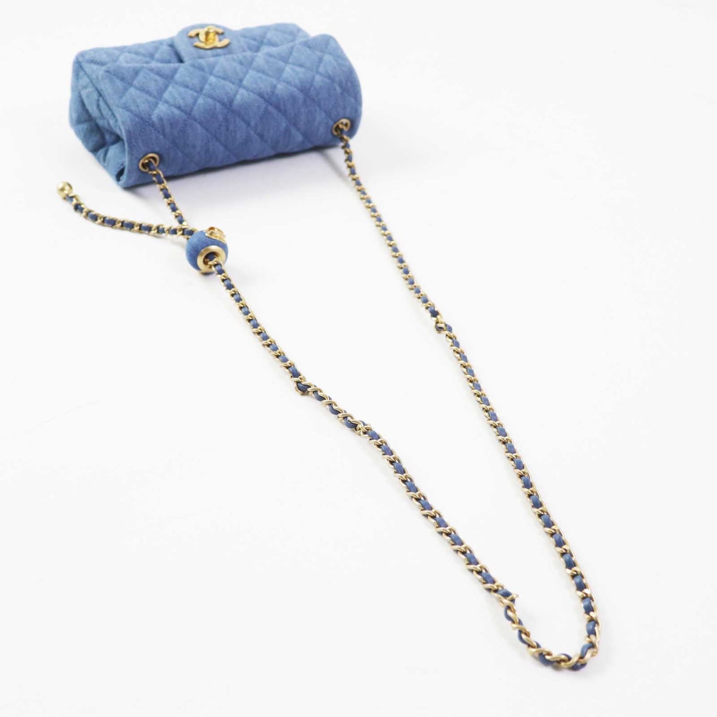 Chanel Mini Matrasse Denim Shoulder Bag