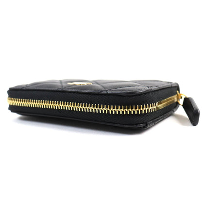 Chanel Classic Leather Zip Coin Purse AP0216