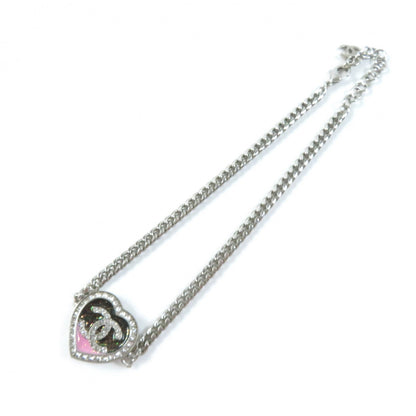 Chanel Coco Mark Heart Rhinestone Choker Necklace