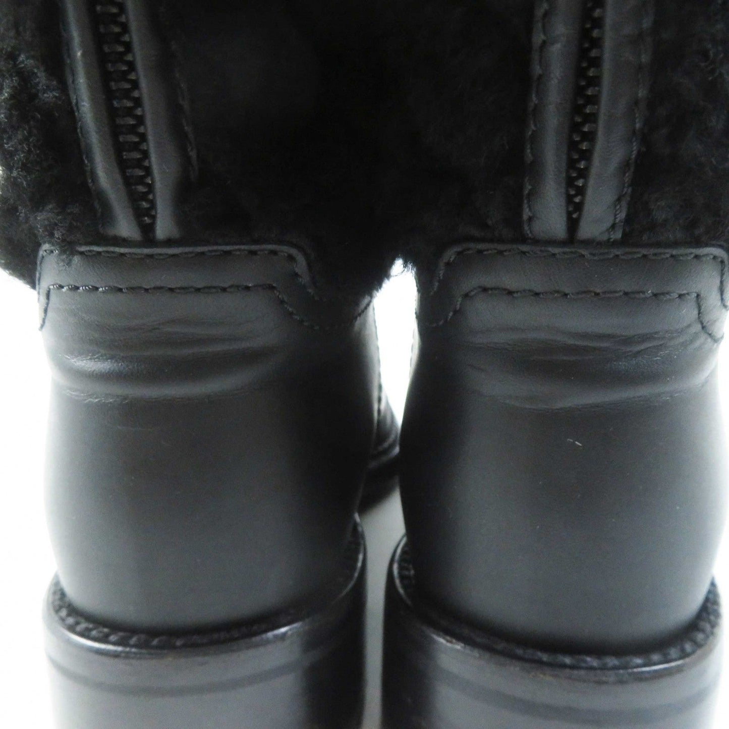 Chanel Matrasse COCO Mark Fur Leather Boots
