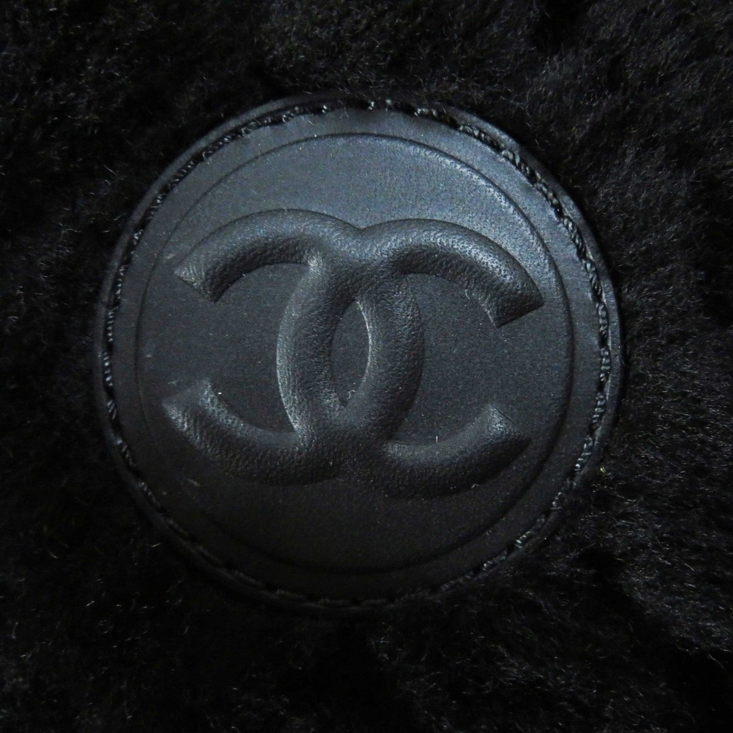 Chanel Matrasse COCO Mark Fur Leather Boots