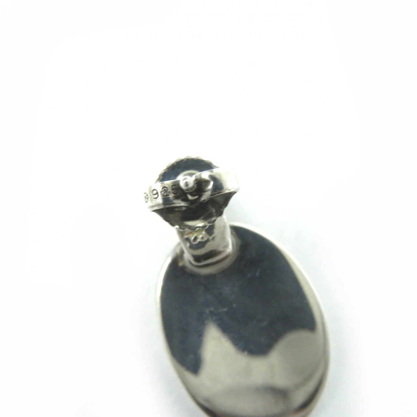 Chanel Silver Oval Earrings SV925